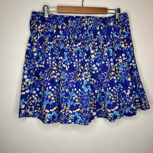 Maeve Blue Floral Skirt Set Size XL - Picture 3 of 9